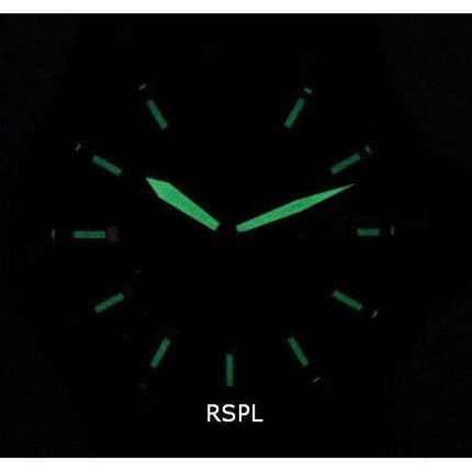 Emporio Armani Orologio da uomo al quarzo con quadrante nero in silicone verde AR11464 100M