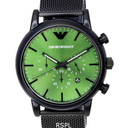 Orologio Emporio Armani Luigi Cronografo Quadrante Verde Quarzo AR11470 Orologio da Uomo