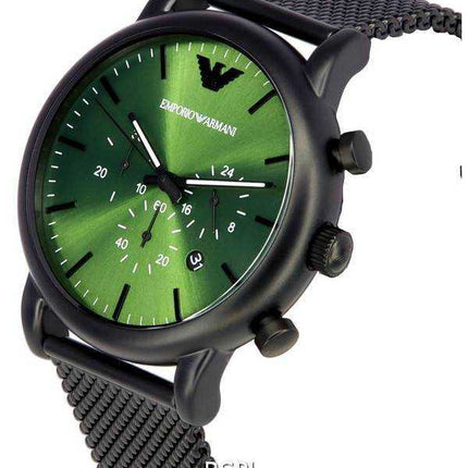 Orologio Emporio Armani Luigi Cronografo Quadrante Verde Quarzo AR11470 Orologio da Uomo
