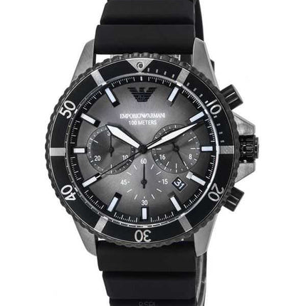 Orologio da uomo Emporio Armani cronografo quadrante nero e grigio quarzo AR11515 100M