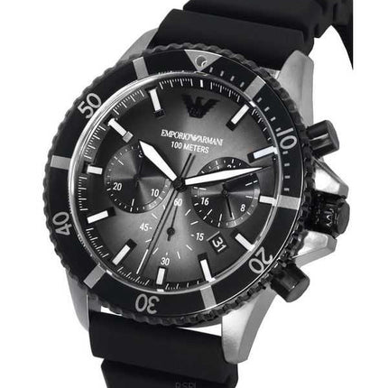 Orologio da uomo Emporio Armani cronografo quadrante nero e grigio quarzo AR11515 100M