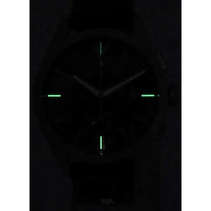Orologio da uomo Emporio Armani Claudio Cronografo cinturino in pelle nera quadrante nero al quarzo AR11542
