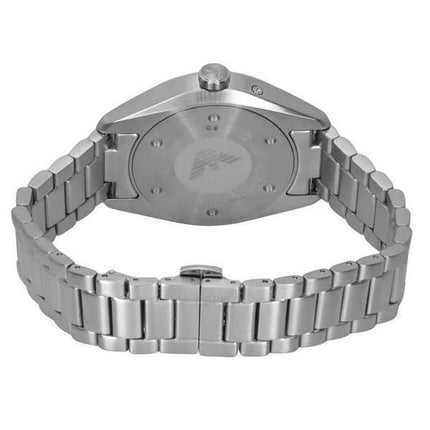 Orologio da uomo Emporio Armani Moon Phase in acciaio inossidabile multifunzione con quadrante blu al quarzo AR11553