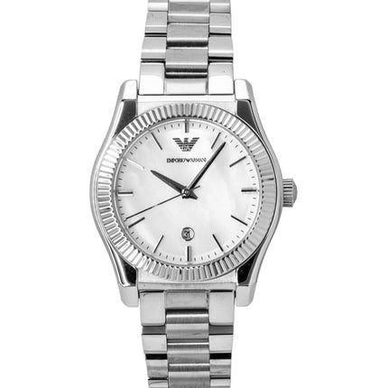 Orologio da donna Emporio Armani AR11723 in acciaio inossidabile con quadrante in madreperla al quarzo