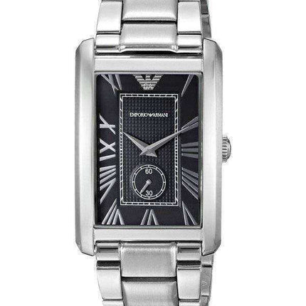 Orologio da uomo Emporio Armani Classic Rectangle Shape Black Dial AR1608