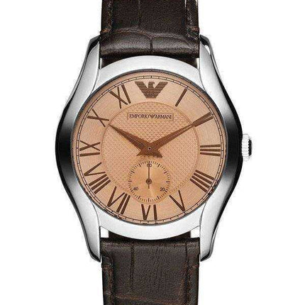 Emporio Armani Classic Amber Quadrante in pelle marrone AR1709 orologio da uomo