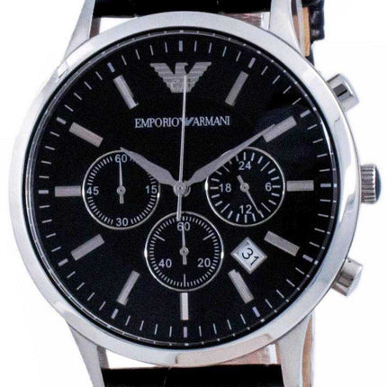 Orologio da uomo Emporio Armani Renato classico cronografo al quarzo quadrante nero AR2447