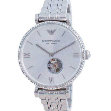 Emporio Armani Gianni T-Bar Open Heart Diamond Accents Automatic AR60022 Orologio da donna