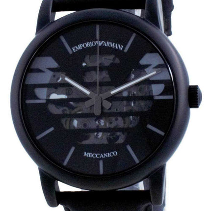 Orologio da uomo Emporio Armani Luigi Skeleton automatico in pelle AR60032