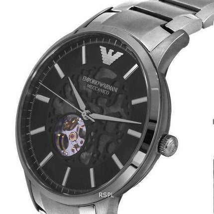 Orologio da uomo Emporio Armani Renato in acciaio inossidabile con quadrante scheletrato automatico AR60055