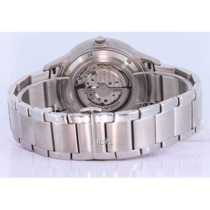 Orologio da uomo Emporio Armani Renato in acciaio inossidabile con quadrante scheletrato automatico AR60055