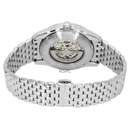 Orologio da uomo Emporio Armani in acciaio inossidabile con quadrante scheletrato verde automatico AR60091