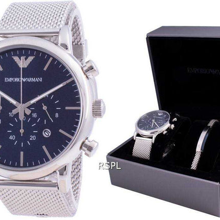 Emporio Armani Luigi cronografo al quarzo AR80038 con orologio da uomo in confezione regalo