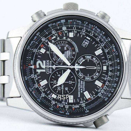 Orologio da uomo Citizen Promaster Sky Pilot Titanium Eco-Drive radiocontrollato Cronografo AS4050-51E