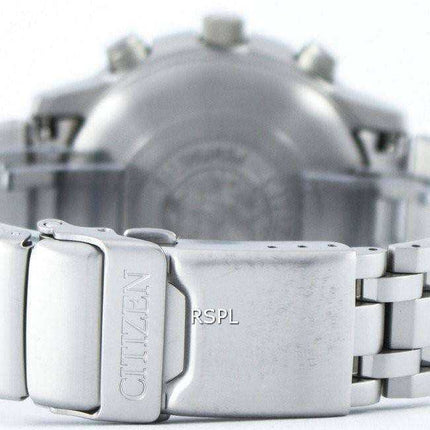 Orologio da uomo Citizen Promaster Sky Pilot Titanium Eco-Drive radiocontrollato Cronografo AS4050-51E