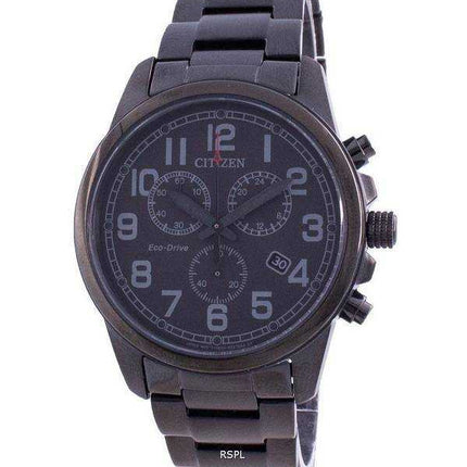Orologio da uomo Citizen Chandler cronografo quadrante nero Eco-Drive AT0205-52E 100M