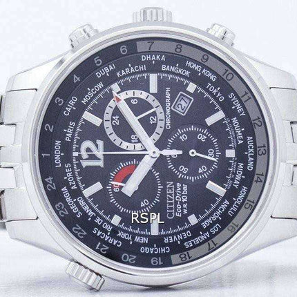 Cronografo da uomo Citizen Eco Drive World Time AT0360-50E AT0360