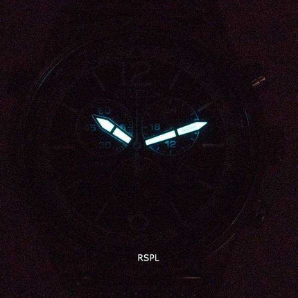 Orologio da uomo Citizen Cronografo in acciaio inossidabile con quadrante blu Eco-Drive AT0361-81L 100M