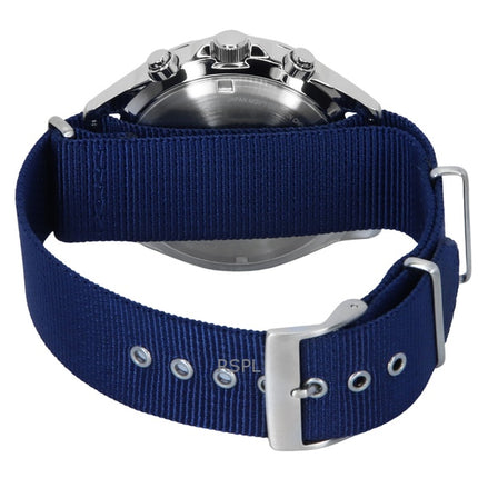 Orologio da uomo Citizen Eco-Drive AT2500-19A 100M con cinturino in nylon e quadrante bianco