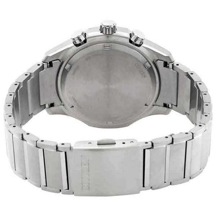 Orologio da uomo Citizen Eco-Drive cronografo super titanio quadrante bianco AT2530-85A 100M