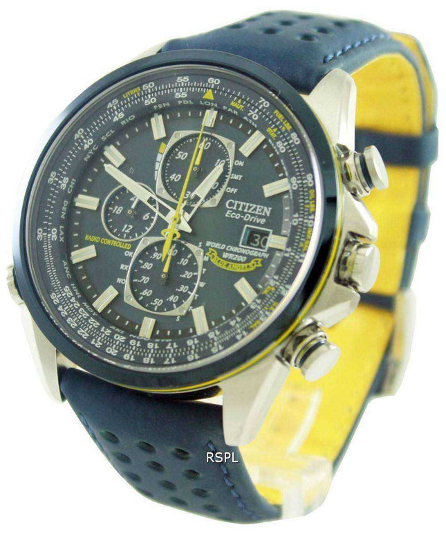 Cronografo Citizen Eco Blue Angels Radio Controlled World AT8020-03L
