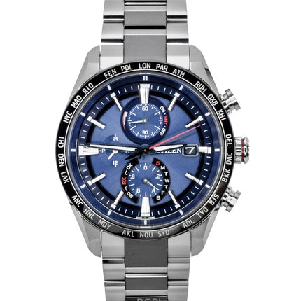 Orologio da uomo Citizen Attesa Chronograph Radiocontrollato Super Titanium Eco-Drive AT8186-51L 100M