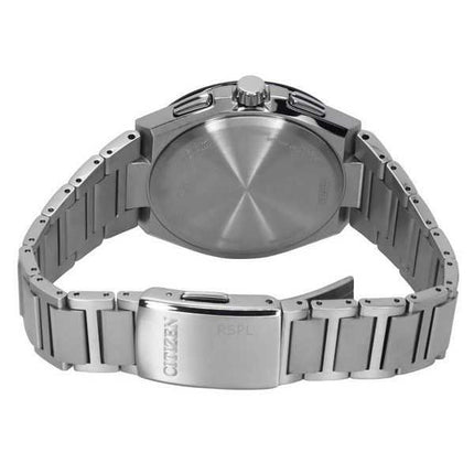 Orologio da uomo Citizen Eco-Drive Radiocontrollato GMT Cronografo Super Titanium Quadrante Blu AT8238-84L 100M