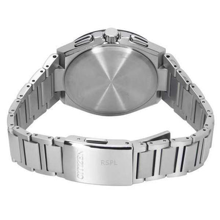 Orologio da uomo Citizen Eco-Drive Radiocontrollato GMT Cronografo Super Titanium Quadrante Azzurro AT8238-84M 100M