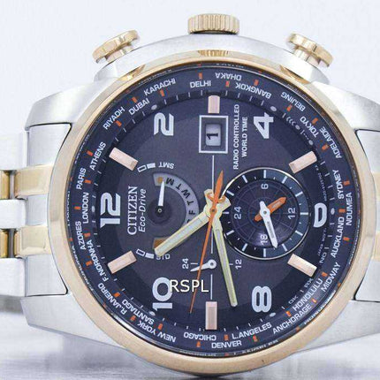 Orologio da uomo Citizen Eco-Drive Radio Controlled World Time AT9016-56H