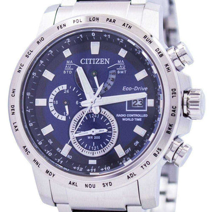 Orologio da uomo Atomic Citizen Eco-Drive World Radio Controlled World Time AT9070-51L