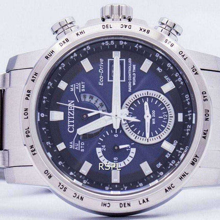 Orologio da uomo Atomic Citizen Eco-Drive World Radio Controlled World Time AT9070-51L