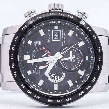 Orologio da uomo Citofen Eco-Drive Atomic Radio Controlled World Time AT9071-58E