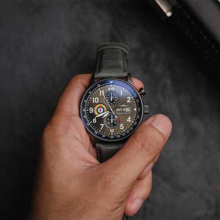 Orologio da uomo AVI-8 Hawker Hurricane con cronografo al quarzo AV-4011-0D.