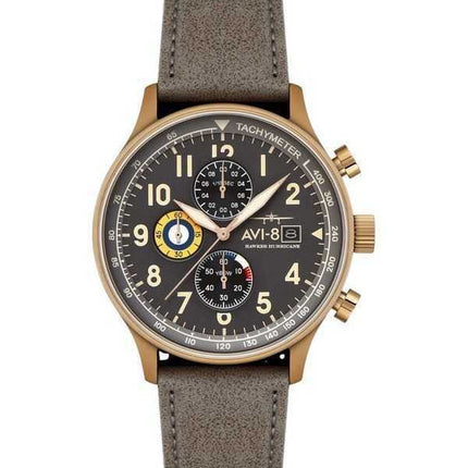 Orologio da uomo AVI-8 Hawker Hurricane Classic Chronograph quadrante grigio al quarzo AV-4011-0P