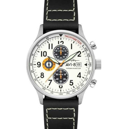 Orologio da uomo AVI-8 Hawker Hurricane Classic Chronograph Imperial War Museums Edition quadrante bianco al quarzo AV-4011-1E