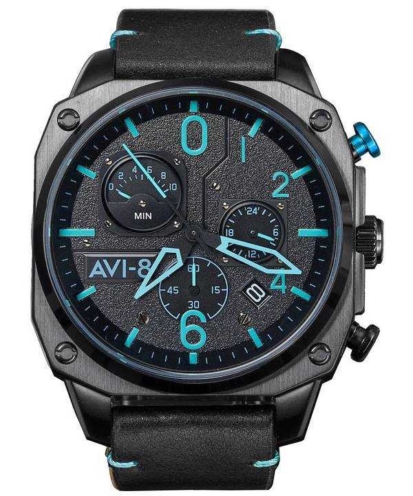 Orologio da uomo AVI-8 Hawker Hunter cronografo blu diamante quarzo AV-4052-05