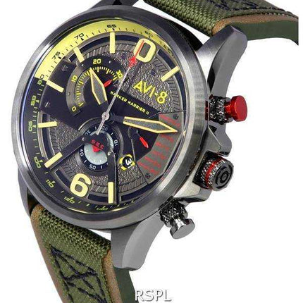 AVI-8 Hawker Harrier II Gunmetal Dark Earth Dual Retrograde Chronograph Quartz AV-4056-03 Orologio da uomo
