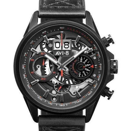 AVI-8 Hawker Harrier II Metador cronografo scheletro quadrante nero al quarzo AV-4065-05 orologio da uomo