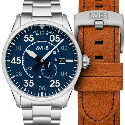 AVI-8 Spitfire Oxford quadrante blu tipo 300 automatico AV-4073-11 orologio da uomo
