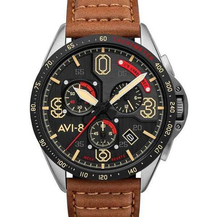 Orologio da uomo AVI-8 P-51 Mustang Blakeslee Chronograph Bronze Oak Quartz AV-4077-02