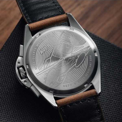 Orologio da uomo AVI-8 P-51 Mustang Blakeslee Chronograph Bronze Oak Quartz AV-4077-02