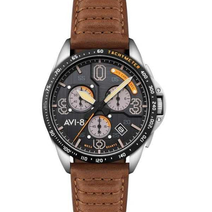 Orologio da uomo AVI-8 P-51 Mustang Blakeslee Chronograph Imperial War Museums Edition Lambeth quadrante nero al quarzo AV-4077-