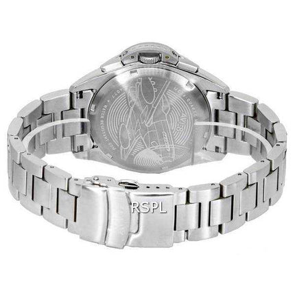 AVI-8 P-51 Mustang Silver Oak Blakeslee Cronografo quadrante blu al quarzo AV-4077-22 Orologio da uomo