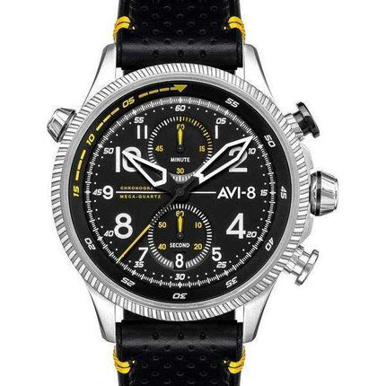 Orologio da uomo AVI-8 Hawker Hunter Halton Duke cronografo quadrante nero al quarzo AV-4080-01