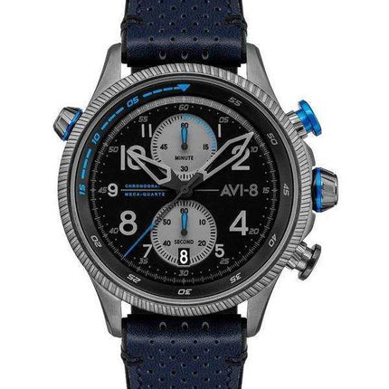 AVI-8 Hawker Hunter Colerne Duke cronografo quadrante nero al quarzo AV-4080-02 orologio da uomo