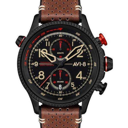 AVI-8 Hawker Hunter Tangmere Duke cronografo quadrante nero al quarzo AV-4080-04 orologio da uomo