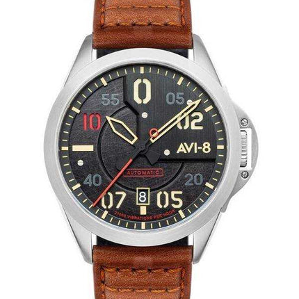 Orologio da uomo AVI-8 P-51 Mustang Meadow Brook Hitchcock automatico quadrante nero AV-4086-01