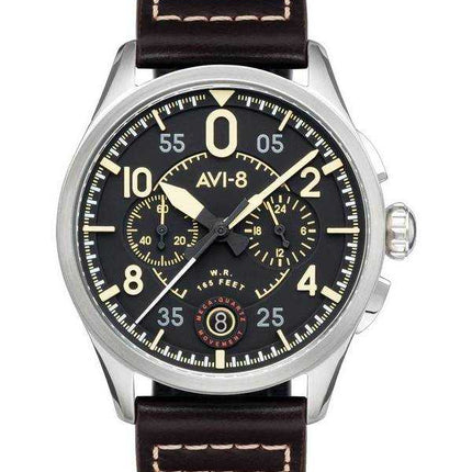 Orologio da uomo AVI-8 Spitfire Lock Midnight Oak cronografo al quarzo AV-4089-01
