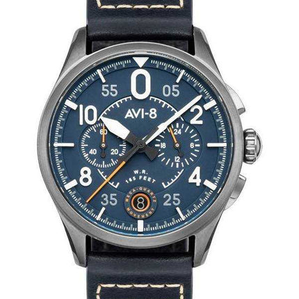 Orologio da uomo AVI-8 Spitfire Lock Channel blu cronografo al quarzo AV-4089-04