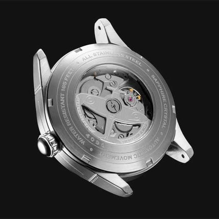 Orologio da uomo automatico AVI-8 Spitfire Smith Reading con cinturino in pelle e quadrante verde AV-4090-03